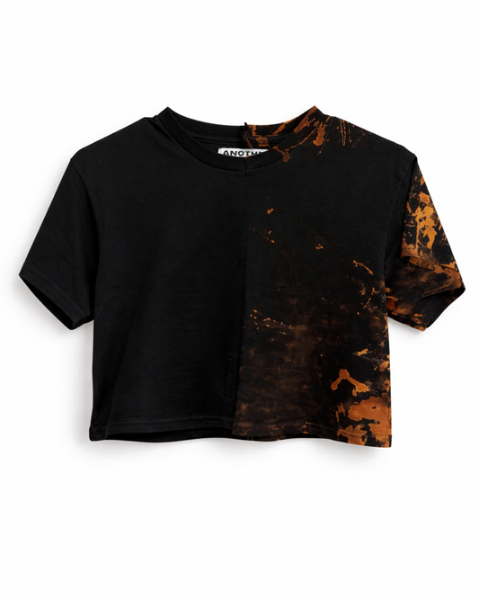 Bleach x Black Custom Crop