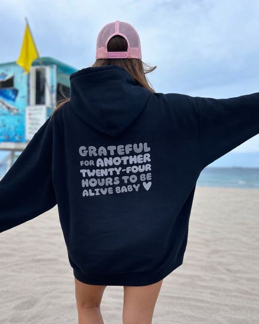 Grateful Bubble Letter Hoodie